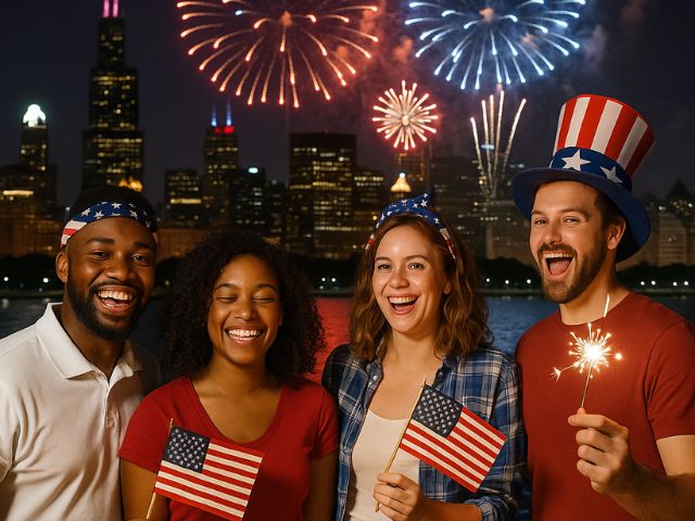 Independence Day Fireworks in Chicago